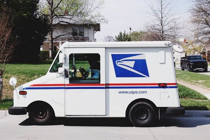USPS mail truck. Pennsylvania ranks 5th for dog bites on mail carriers